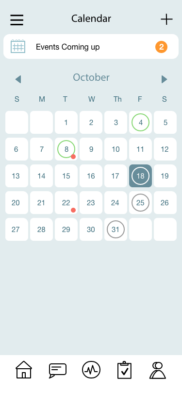 calendar wireframe