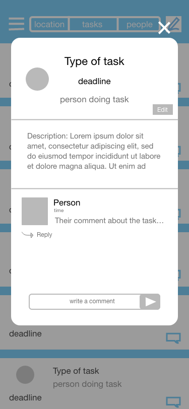 low fi wireframe