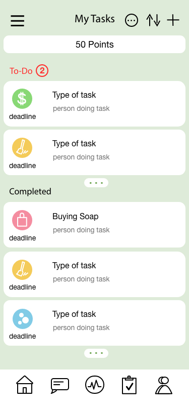 mytasks wireframe